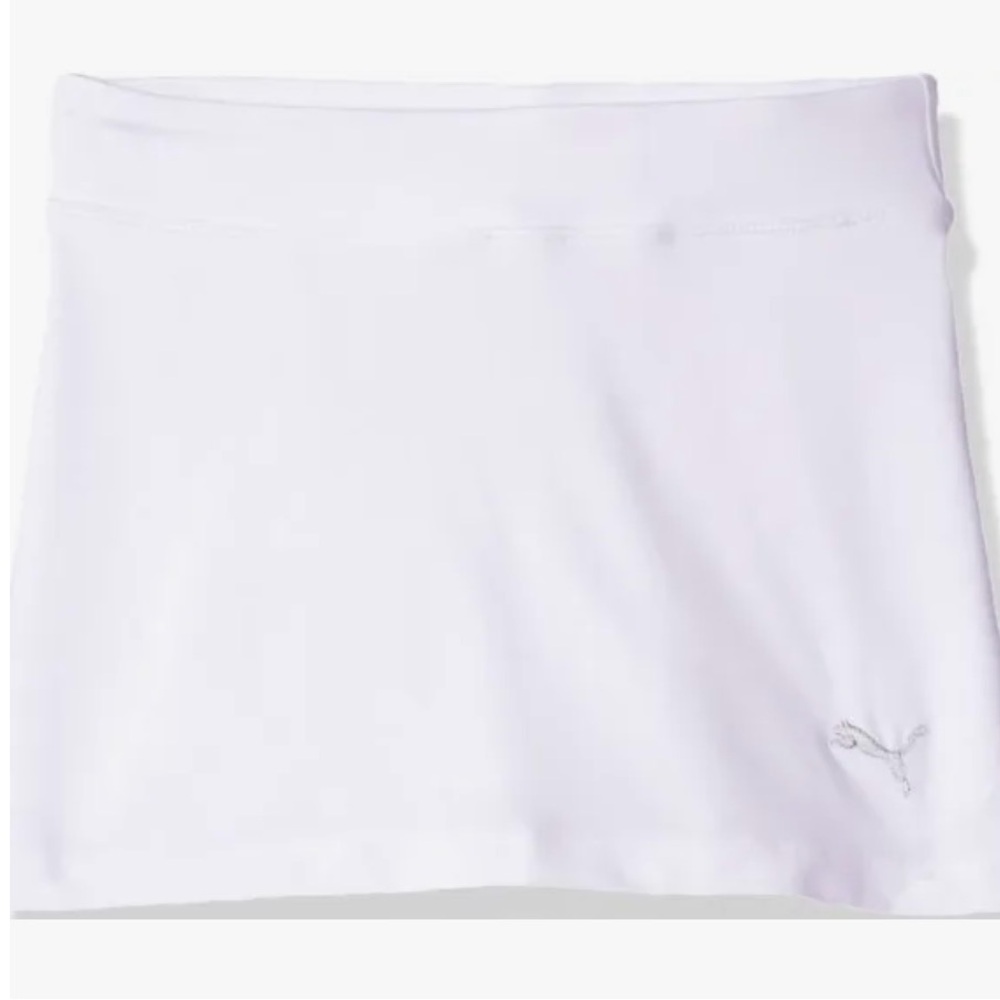 Puma Girls Knit Skort | Solid White | XL | NWT | Sporty-Cute & Comfy Fit